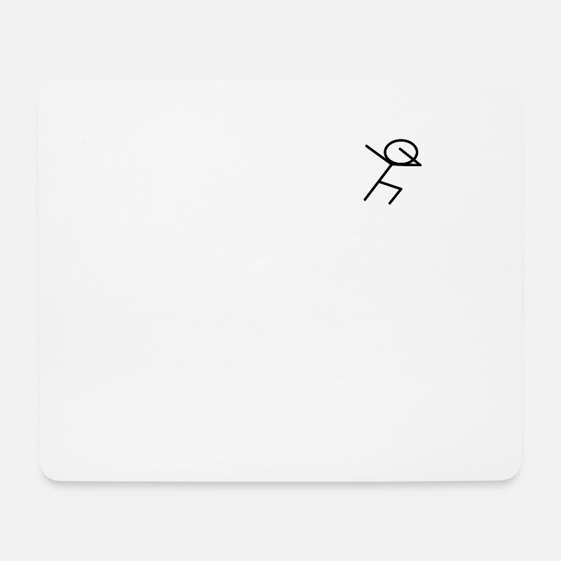 Lustiges Strichmänchen Lustiges Motiv - Mousepad (Querformat) - Weiß