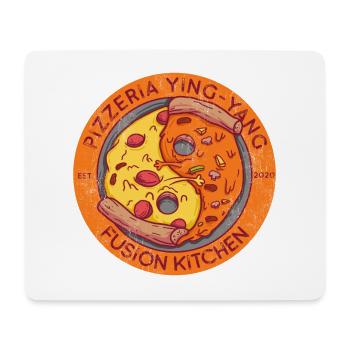 Pizzeria Pizza Ying Yang Fusion Kitchen - Tapis de souris (format paysage) - blanc - Devant