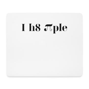 Math Nerd Pi je déteste les gens - Tapis de souris (format paysage) - blanc - Devant