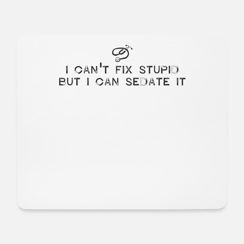 Mediziner - Mousepad (Querformat) - Weiß