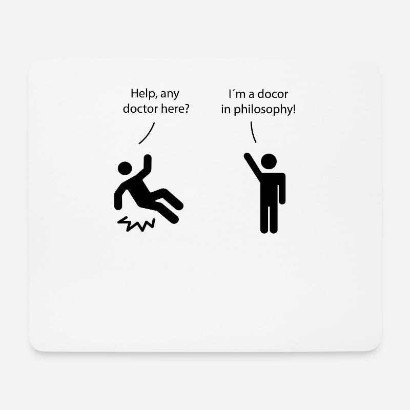 Doktor der Philosophie - Mousepad (Querformat) - Weiß
