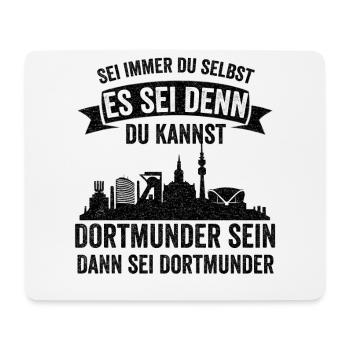 Dortmund Skyline Dortmunder Ruhrpott Ruhrgebiet - Mousepad (Querformat) - Weiß - Vorne