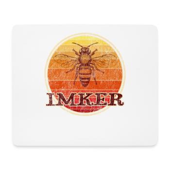 Imker Bienen Vintage - Mousepad (Querformat) - Weiß - Vorne