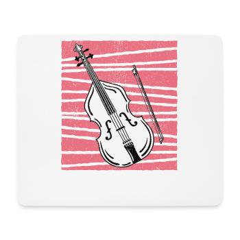 Schöne Violine Geschenk für Geige & Geigen Spieler - Mousepad (Querformat) - Weiß - Vorne
