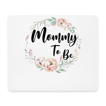 Maman maman maman maman pour être enceinte fête de bébé - Tapis de souris (format paysage) - blanc - Devant