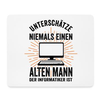 Informatiker Admin Informatik Lustige Sprüche - Mousepad (Querformat) - Weiß - Vorne