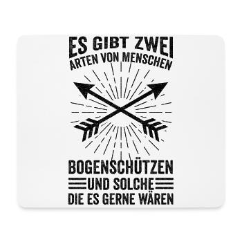 Bogenschießen Langbogen Bogenschützen Geschenkidee - Mousepad (Querformat) - Weiß - Vorne
