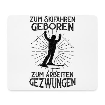 Skifahren Apres Ski Wintersport Skifahrer Lustige - Mousepad (Querformat) - Weiß - Vorne