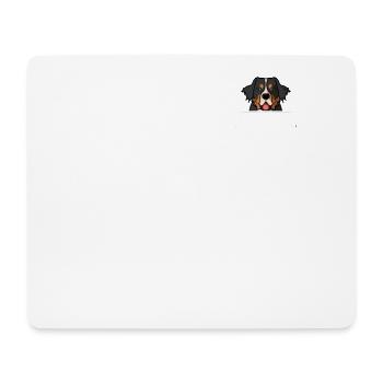 Bouvier bermais dans ma poche, cadeau amoureux des chiens - Tapis de souris (format paysage) - blanc - Devant