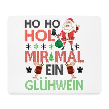 Glühwein Weihnachten Weihnachtsmann Weihnachtsmark - Mousepad (Querformat) - Weiß - Vorne