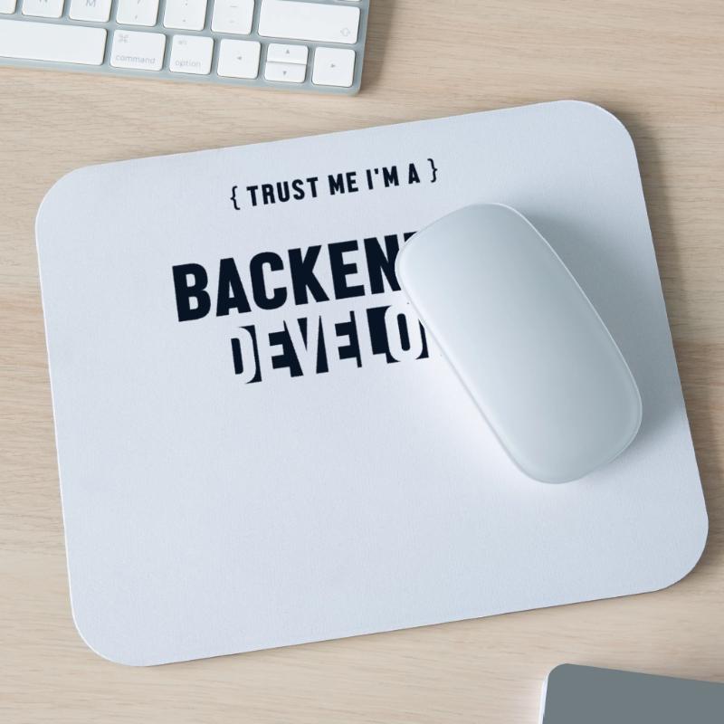 Trust Me I'm Backend Developer Coder Programmer Tapis de souris (format paysage)