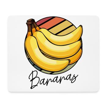 Fruit de banane - Tapis de souris (format paysage) - blanc - Devant