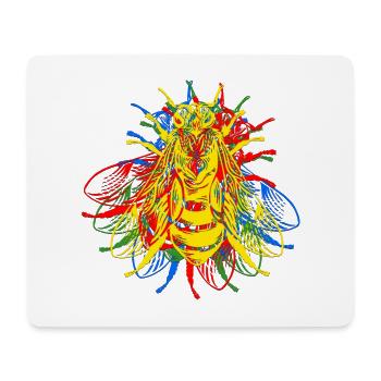 Retro Colorful I Fly - Mouse Pad (horizontal) - white - Front
