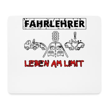 Fahrschule Fahrlehrer Spruch - Mousepad (Querformat) - Weiß - Vorne