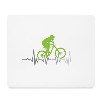 VTT vélo mtb bike VTT downhi - Tapis de souris (format paysage) - blanc - Devant