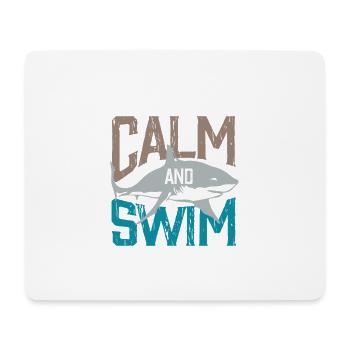 schwimmer schwimmen geschenkidee wasser schwimmbad - Mousepad (Querformat) - Weiß - Vorne