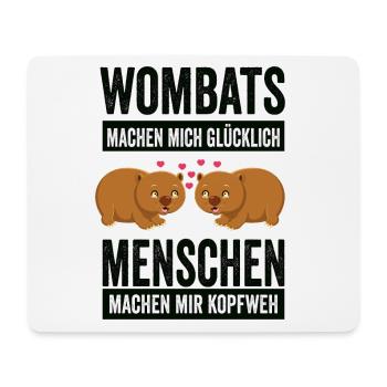 Wombat Wombatzüchter Beuteltier Geschenk - Mousepad (Querformat) - Weiß - Vorne