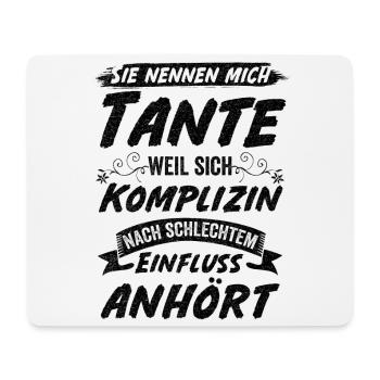 Tante Patentante Patin Lieblingstante Geschenk - Mousepad (Querformat) - Weiß - Vorne