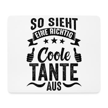 Coole Tante Patin Patentante Lieblingstante Gesche - Mousepad (Querformat) - Weiß - Vorne