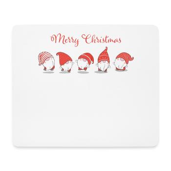 Christmas Gnomes Gnomes Garden Gnomes Christmas - Tapis de souris (format paysage) - blanc - Devant