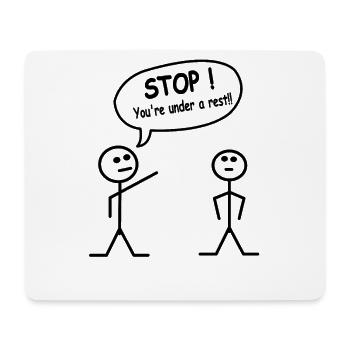 Strichmänchen Strichzeichnungen Meme Sprüche - Mousepad (Querformat) - Weiß - Vorne