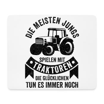 Traktor Trecker Bauernhof Feldarbeit Lustige Sprüc - Mousepad (Querformat) - Weiß - Vorne