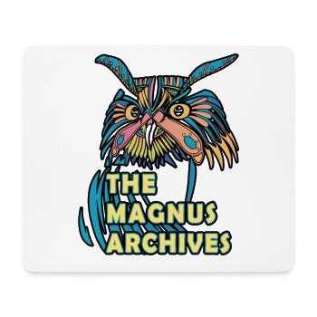 The Magnus Archives Eulen Design - Mousepad (Querformat) - Weiß - Vorne