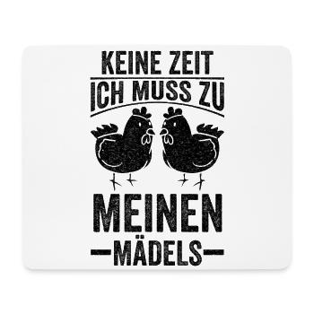 Hühner Hühnerbesitzer Henne Hahn Bauer Geschenk - Mousepad (Querformat) - Weiß - Vorne