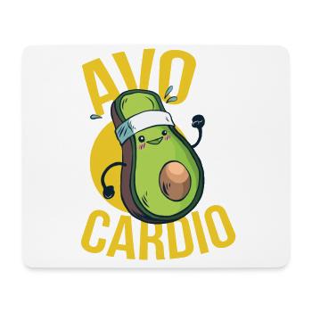 AvoCardio - Tapis de souris (format paysage) - blanc - Devant