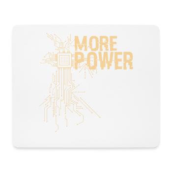 More power hardware engineer design - Mouse Pad (horizontal) - white - Front