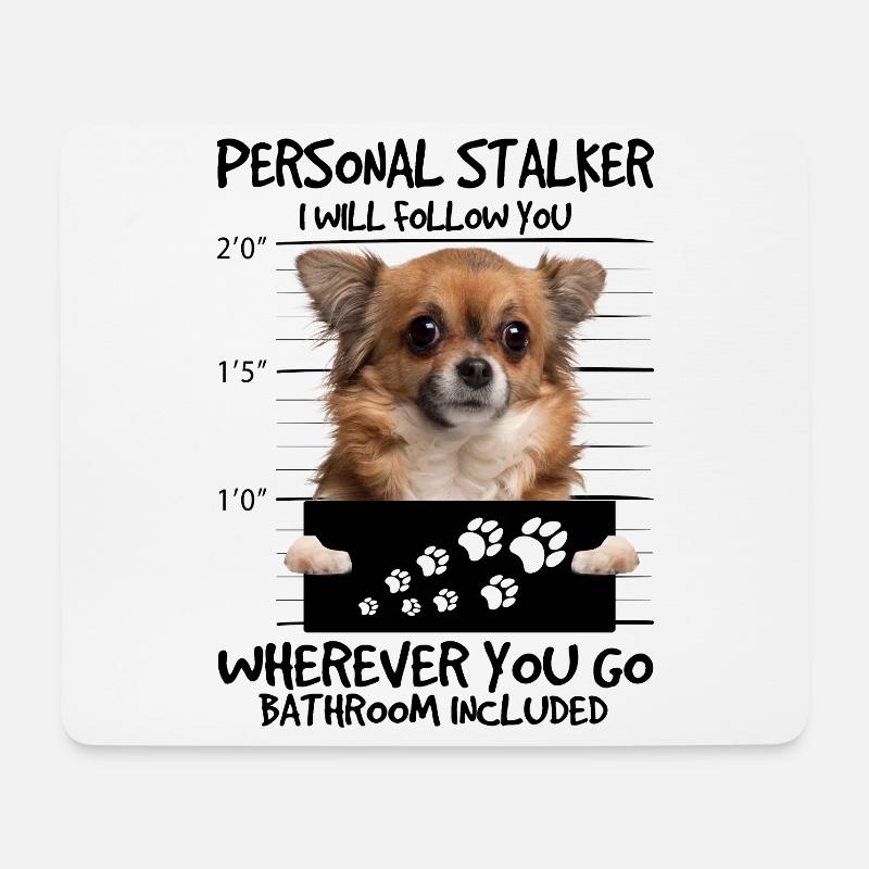 Chihuahua - Mousepad (Querformat) - Weiß