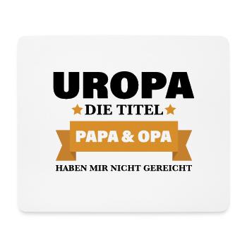 Uropa Spruch für werdende Großväter Geschenk - Mousepad (Querformat) - Weiß - Vorne