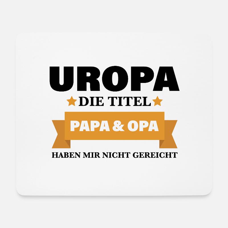 Uropa Spruch für werdende Großväter Geschenk - Mousepad (Querformat) - Weiß