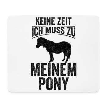 Pony Pferdebesitzer Reitverein Reiten Reitpony Ges - Mousepad (Querformat) - Weiß - Vorne