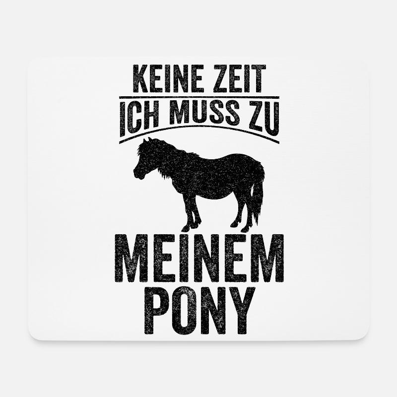 Pony Pferdebesitzer Reitverein Reiten Reitpony Ges - Mousepad (Querformat) - Weiß