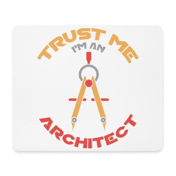 Architect architecture gift idea house construction building - Mouse Pad (horizontal) - white - Front
