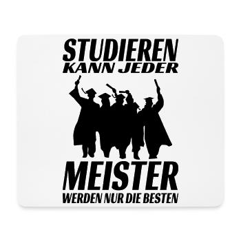 Meister Meisterprüfung Bestandene Prüfung Geschenk - Mousepad (Querformat) - Weiß - Vorne