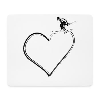 Skiing Skiing Winter Winter Sports Gift - Mouse Pad (horizontal) - white - Front