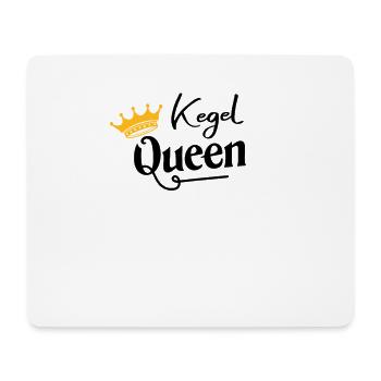 Kegel Queen Design für Sportkeglerin - Mousepad (Querformat) - Weiß - Vorne