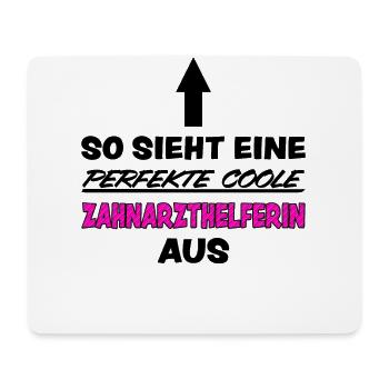 Zahnarzthelferin Lustiger Spruch Zahnarzt Geschenk - Mousepad (Querformat) - Weiß - Vorne