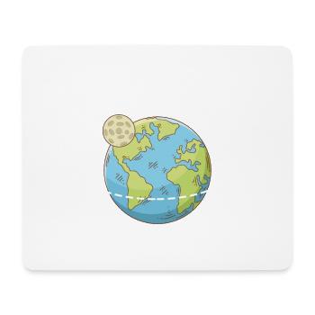 The Rotation Of The Earth Really Makes My Day - Mousepad (Querformat) - Weiß - Vorne