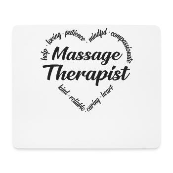 Massage therapist masseur - Mouse Pad (horizontal) - white - Front