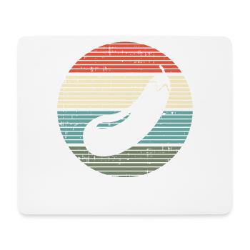 Aubergine Gemüse Vegan Gesund Retro Geschenk - Mousepad (Querformat) - Weiß - Vorne