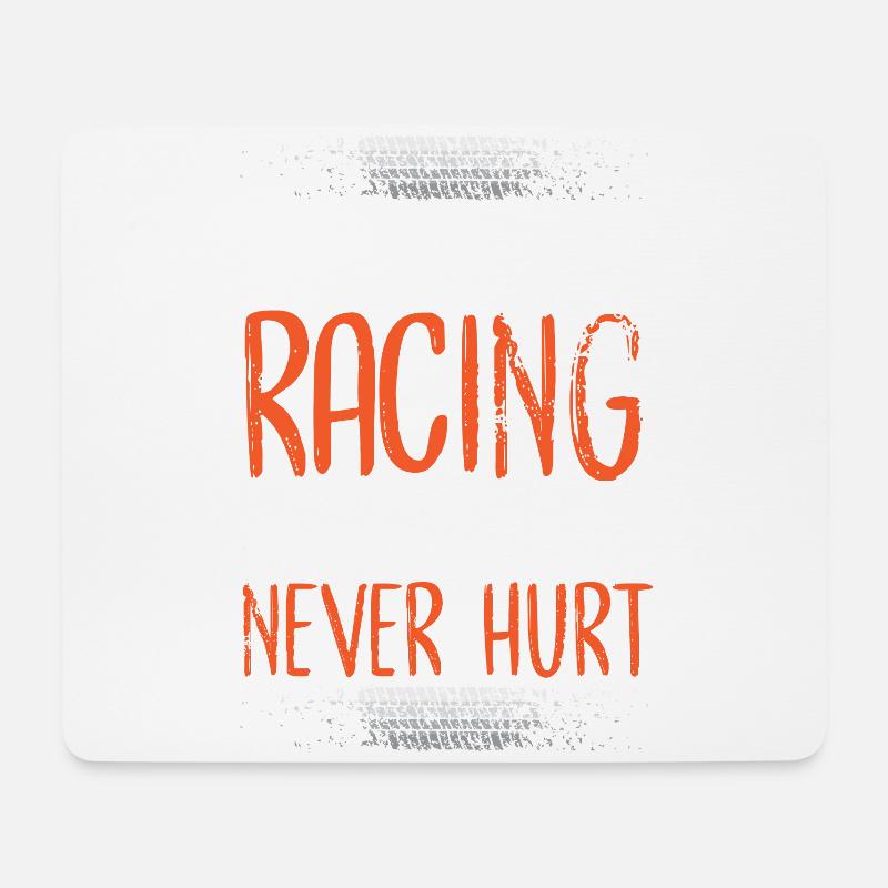 Autocross Rennen Racing Motorsport - Mousepad (Querformat) - Weiß