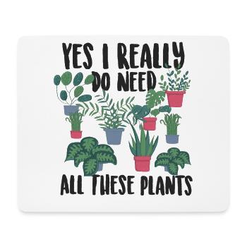 Jardiniers Plantes - Tapis de souris (format paysage) - blanc - Devant