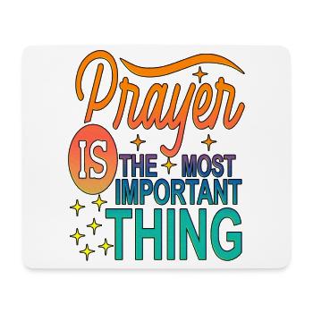 Beten Christliche Kleidung Gebet Gott Jesus Christ - Mousepad (Querformat) - Weiß - Vorne