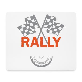 Rally Racing Race Motorsport - Mouse Pad (horizontal) - white - Front