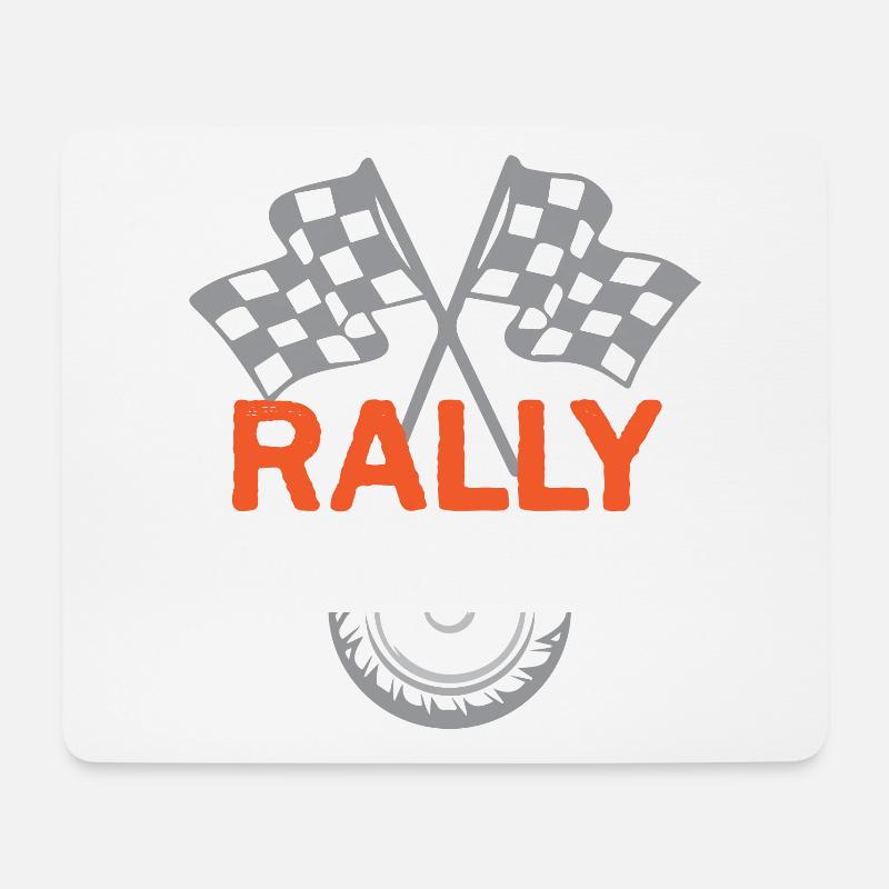 Rally Racing Race Motorsport - Mousepad (Querformat) - Weiß
