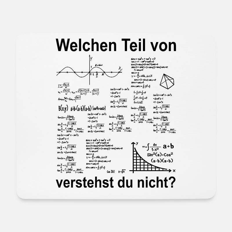 Mathematik Algebra Mathelehrer Studium Uni Abitur - Mousepad (Querformat) - Weiß