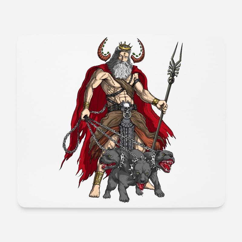 Ancient Greek God Hades - Mouse Pad (horizontal) - white